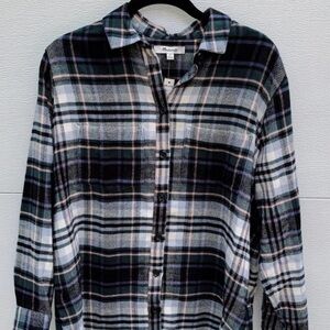Madewell Flannel Sunday Shirt Sz S